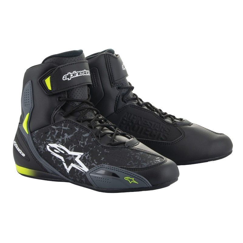 Bottes de moto Alpinestars Faster-3 noir-jaune fluo