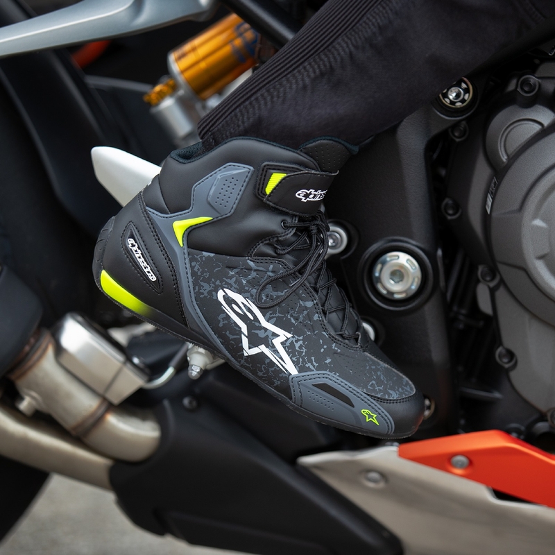 Bottes de moto Alpinestars Faster-3 noir-jaune fluo