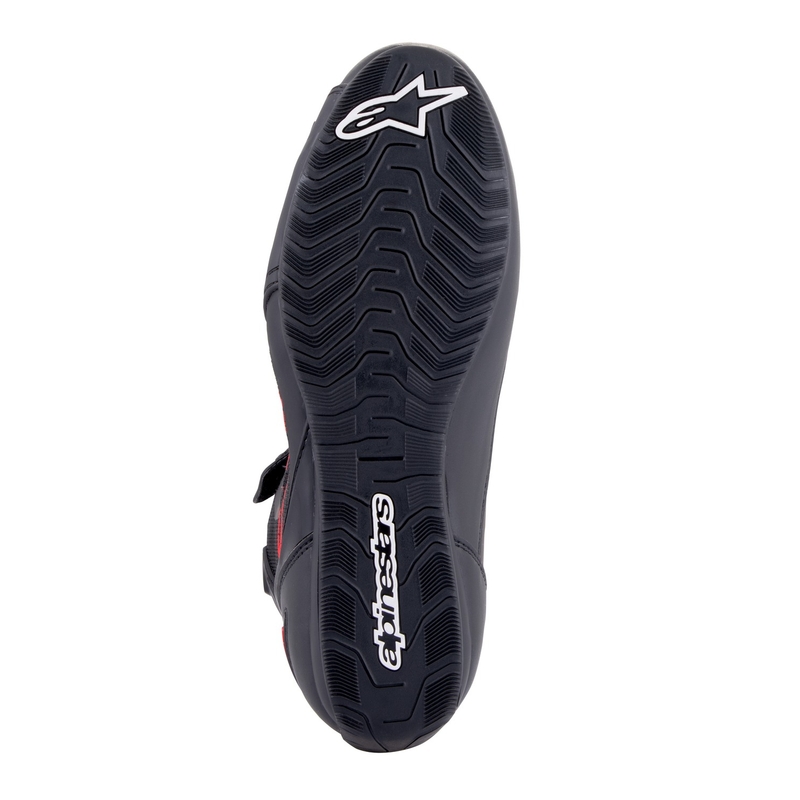 Bottes de moto Alpinestars Faster-3 Rideknit Noir-Gris foncé-Rouge
