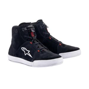 Bottes de moto Alpinestars Chrome noir-gris-rouge fluo