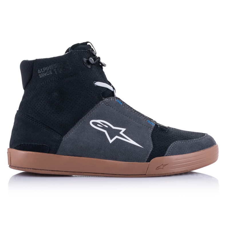 Bottes de moto Alpinestars Chrome noires-grises-brunes-bleues