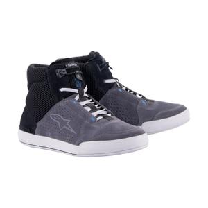 Bottes de moto Alpinestars Chrome Air noires-grises-bleues