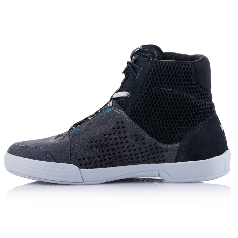 Bottes de moto Alpinestars Chrome Air noires-grises-bleues