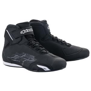 Bottes de moto Alpinestars Sector noires et blanches