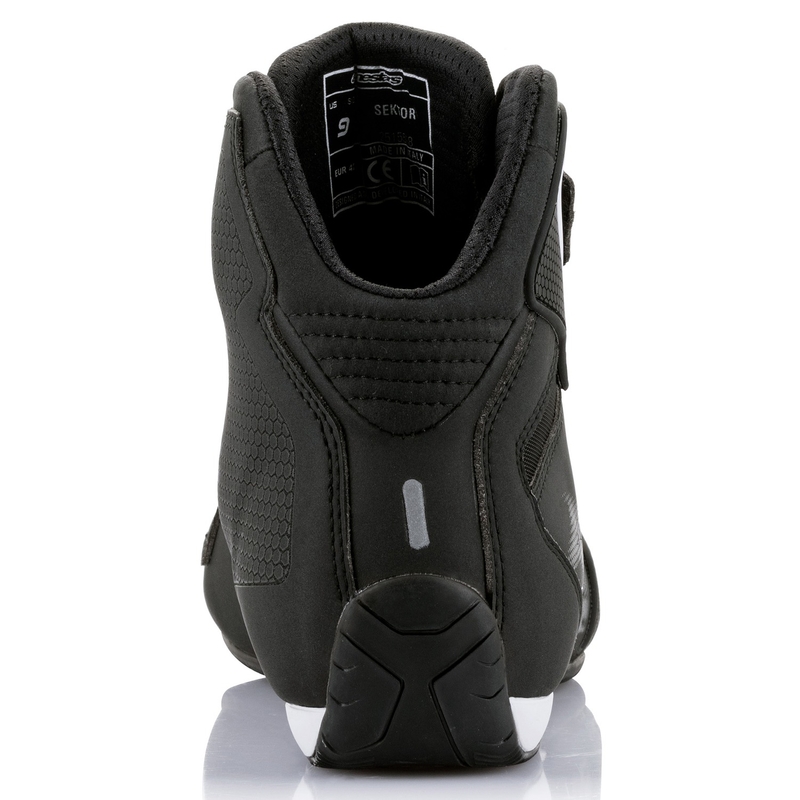 Bottes de moto Alpinestars Sector noires et blanches