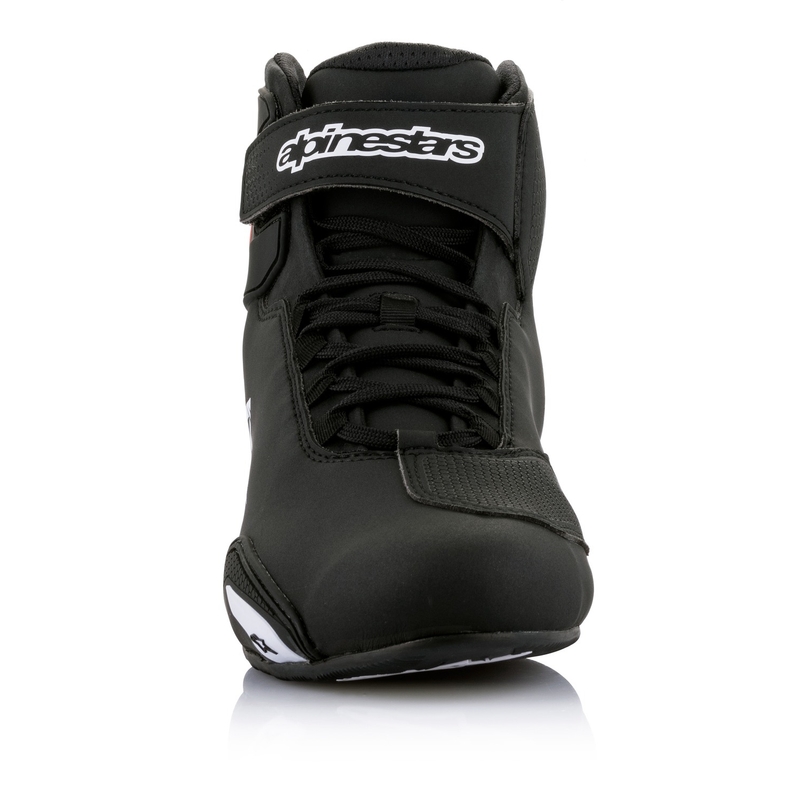 Bottes de moto Alpinestars Sector noir-blanc-rouge fluo