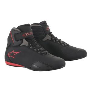 Bottes de moto Alpinestars Sector noires et rouges