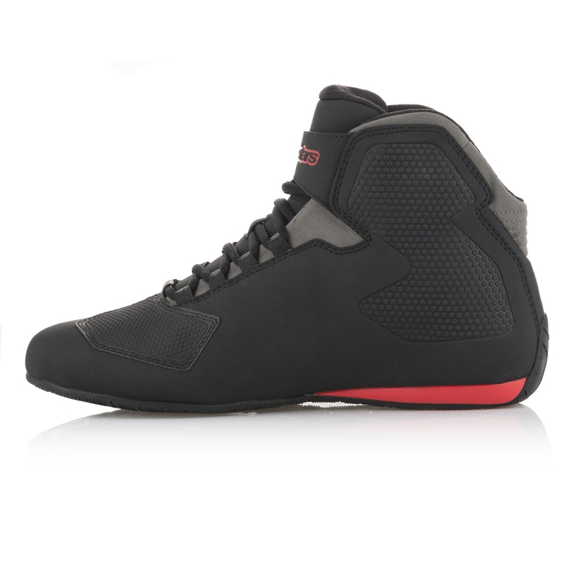 Bottes de moto Alpinestars Sector noires et rouges