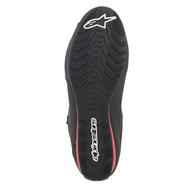 Bottes de moto Alpinestars Sector noires et rouges