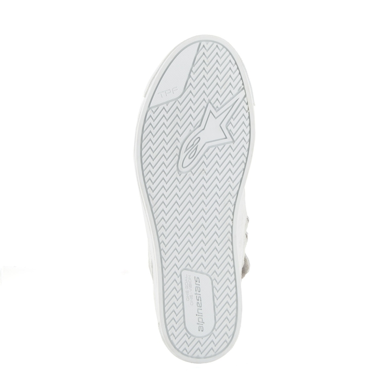 Bottes de moto Alpinestars Stated blanches et grises