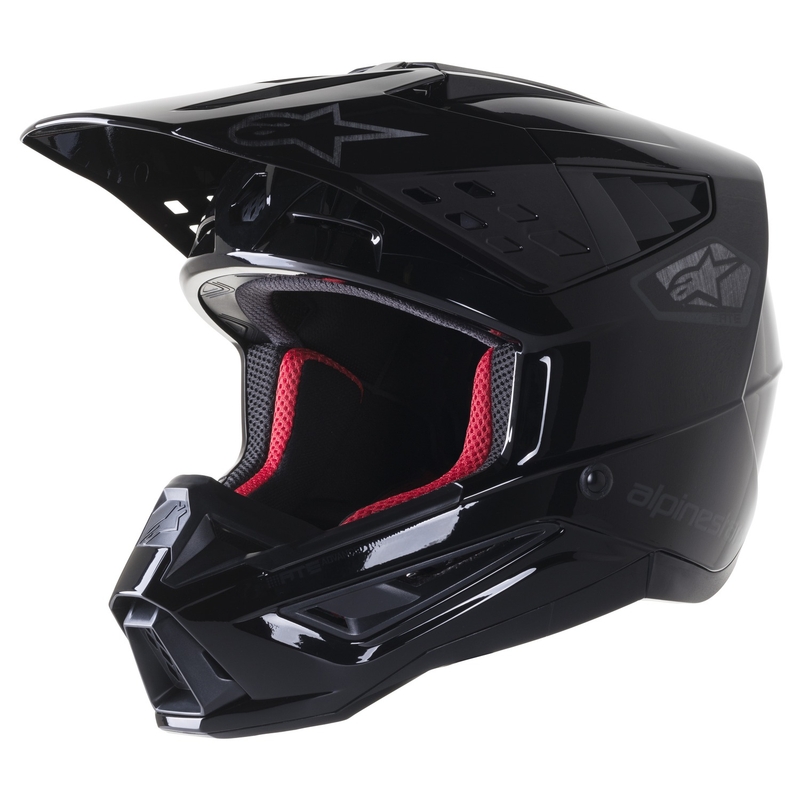 Casque de motocross Alpinestars S-M5 Scout noir et argent