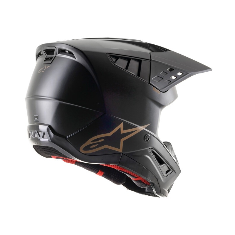 Alpinestars S-M5 Solid Motocross Helmet Black-Brown Matte