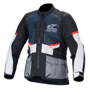Alpinestars Andes Drystar Motorcycle Jacket bleu foncé-noir-gris clair 2024