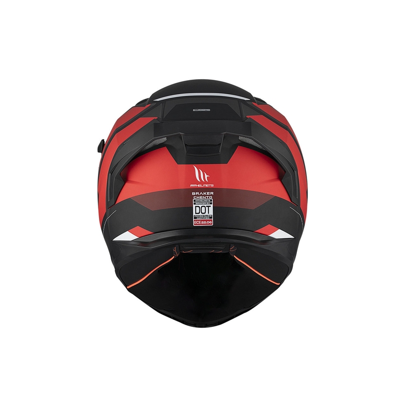 MT BRAKER SV Casque moto intégral Chento B5 noir mat-gris-rouge