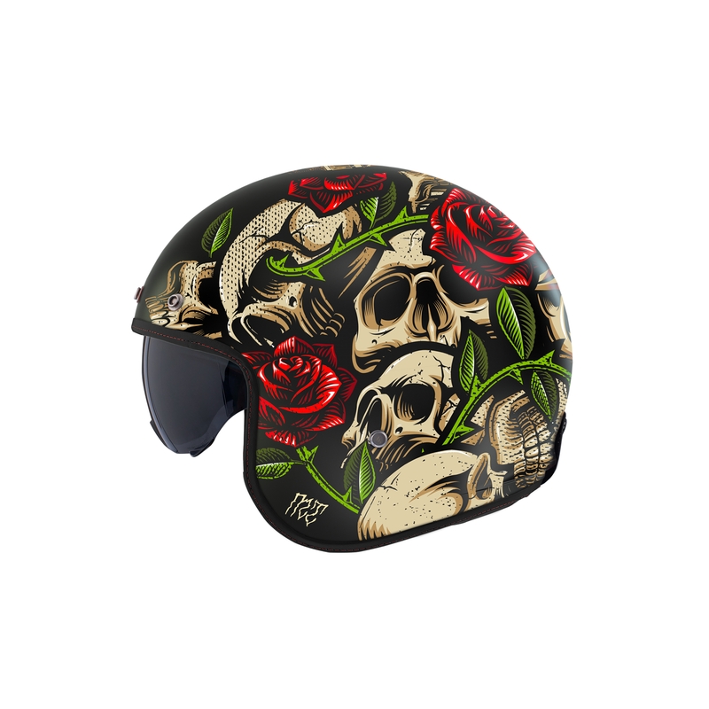 Casque moto ouvert MT Le Mans 2 SV Breakout B2 brillant