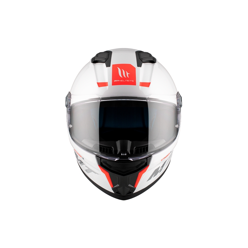 MT Stinger 2 Solid Gloss White Integral Motorcycle Helmet
