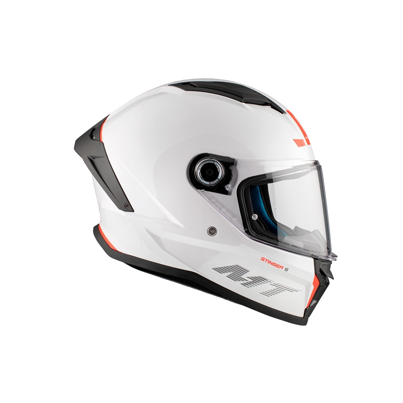 MT Stinger 2 Solid Gloss White Integral Motorcycle Helmet