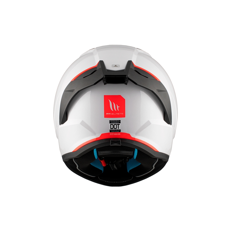 MT Stinger 2 Solid Gloss White Integral Motorcycle Helmet
