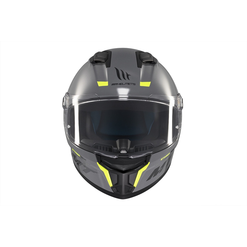 MT Stinger 2 Solid Gloss Grey Integral Motorcycle Helmet