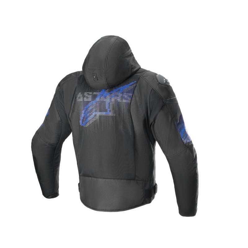 Veste moto Alpinestars Zaca Air Venom Waterproof Noir/Bleu fluo