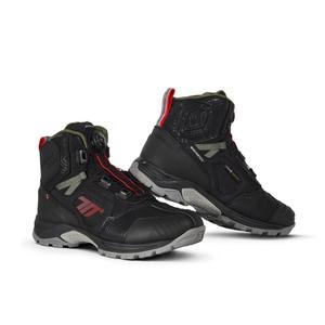 Bottes de moto SEVENTY DEGREES SD-BA7 Stelvio Low noir-vert-rouge