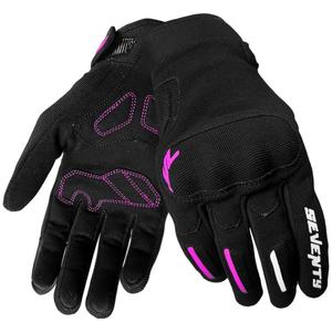 Gants moto femme Seventy Degrees SD-C42 Asphalte noir et rose