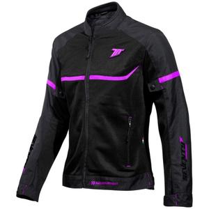 Veste moto femme SEVENTY DEGREES SD-JR30.1 Mojave noir et rose