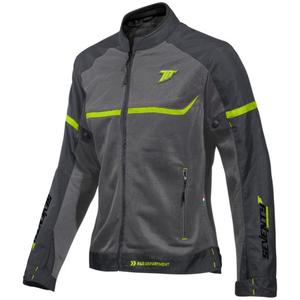 Veste moto femme SEVENTY DEGREES SD-JR30.2 Gris mojave-jaune fluo