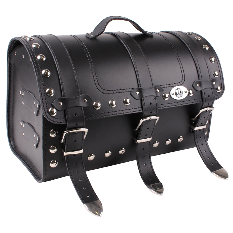 Chopper RSA-131B mallette moto en cuir avec serrure