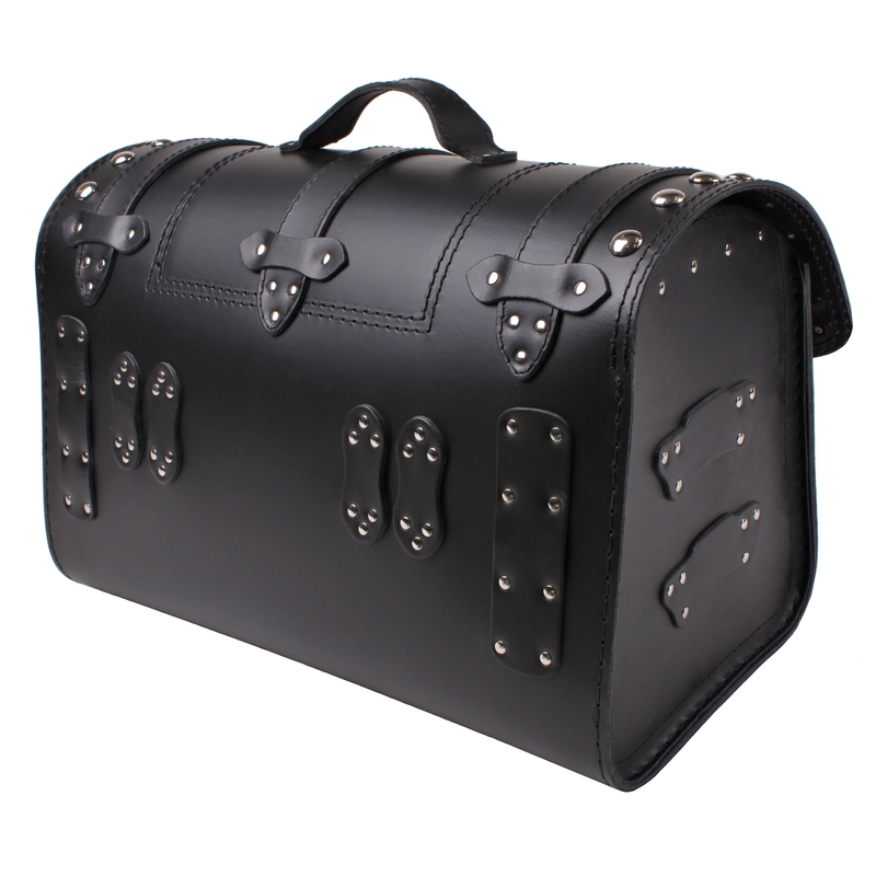 Chopper RSA-131B mallette moto en cuir avec serrure