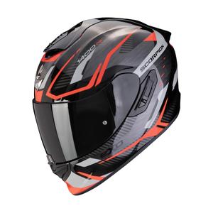 Casque moto intégral Scorpion EXO-1400 EVO II AIR ACCORD gris-rouge - qualité II