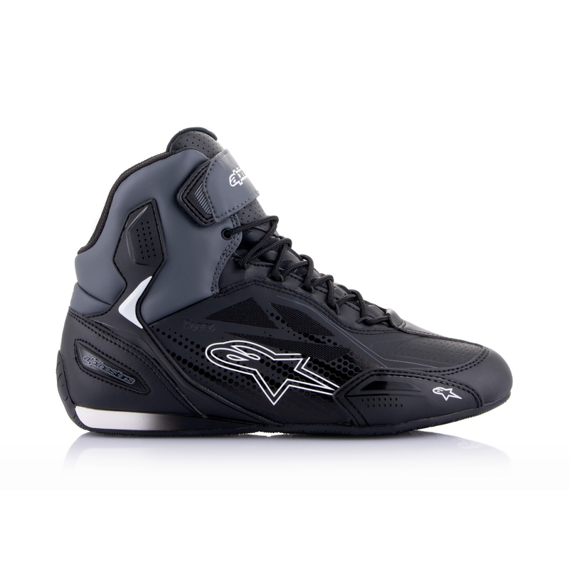 Bottes de moto Alpinestars Faster-3 Drystar noir-gris foncé