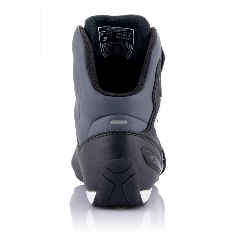 Bottes de moto Alpinestars Faster-3 Drystar noir-gris foncé