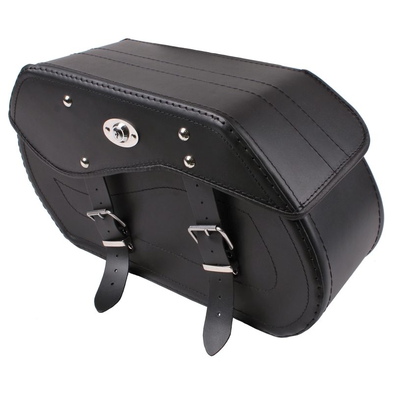 Chopper RSA-12A sacoches de moto en cuir avec serrure