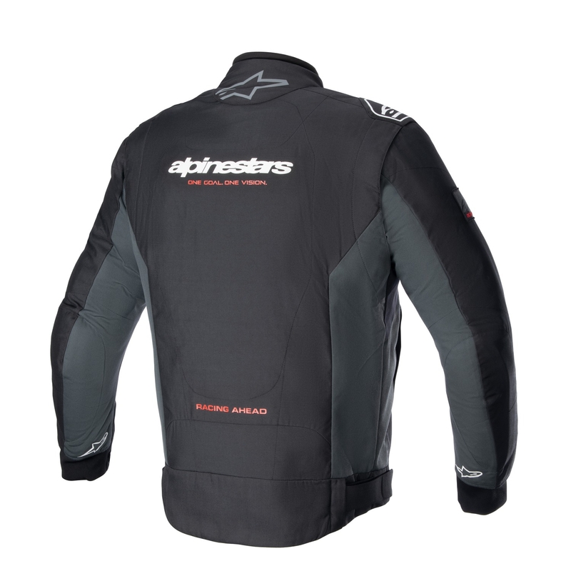 Veste moto Alpinestars Monza Sport Noir-Gris-Rouge-Blanc