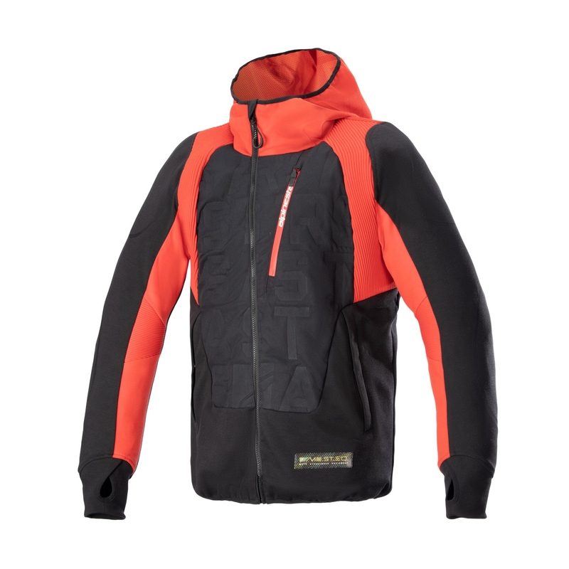 Sweat-shirt moto hybride Alpinestars MO.ST.EQ noir-rouge