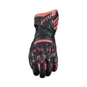 Gants moto FIVE RFX3 EVO noir-rouge fluo