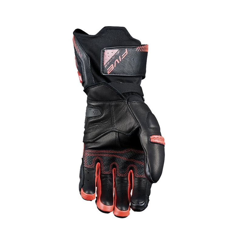 Gants moto FIVE RFX3 EVO noir-rouge fluo