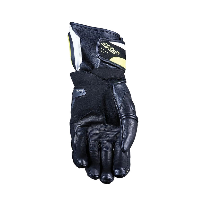 Gants moto FIVE RFX4 EVO blanc-jaune fluo