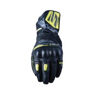 Gants moto FIVE RFX Sport noir-jaune fluo