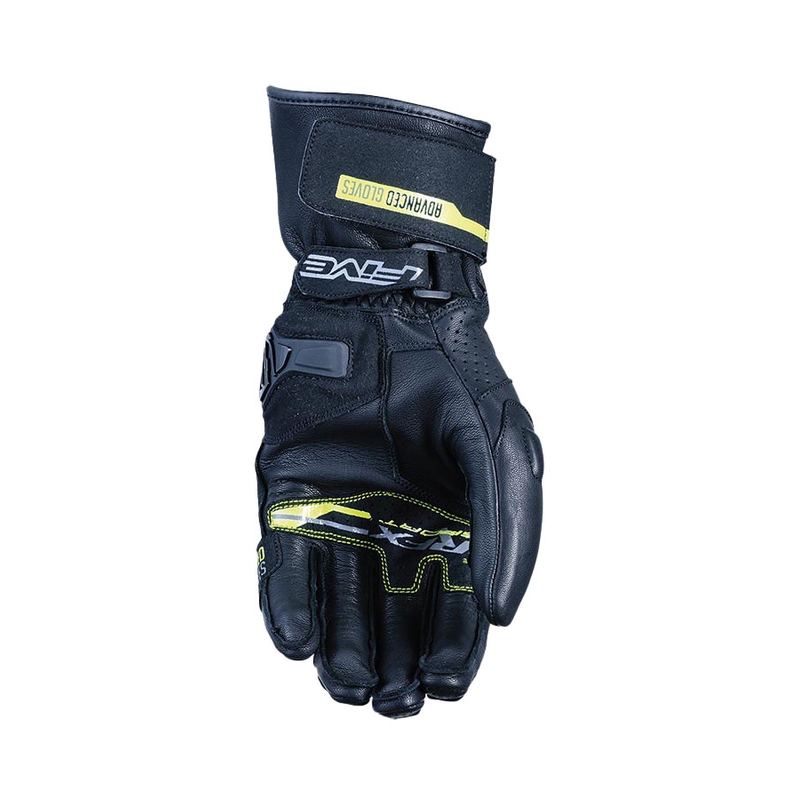 Gants moto FIVE RFX Sport noir-jaune fluo
