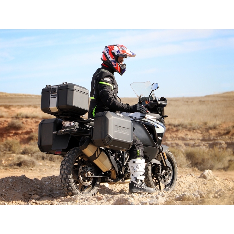 Top case en aluminium pour moto SHAD Terra TR48 BLACK EDITION - II. qualité