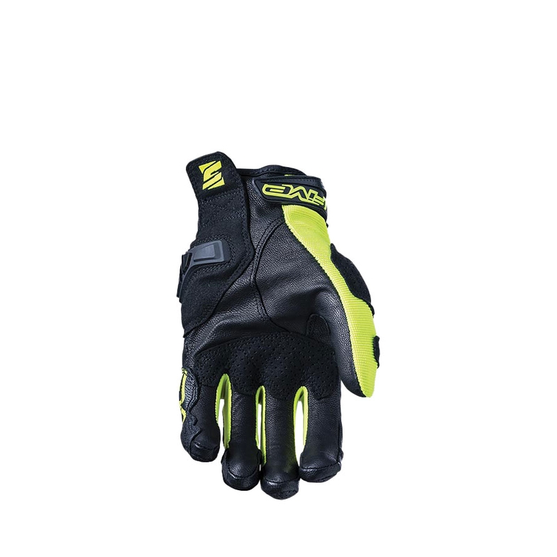 Gants moto FIVE SF3 noir-jaune fluo soldes