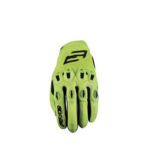Gants moto FIVE Stunt Evo2 jaune fluo
