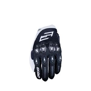 Gants moto FIVE Stunt Evo2 Airflow noir et blanc