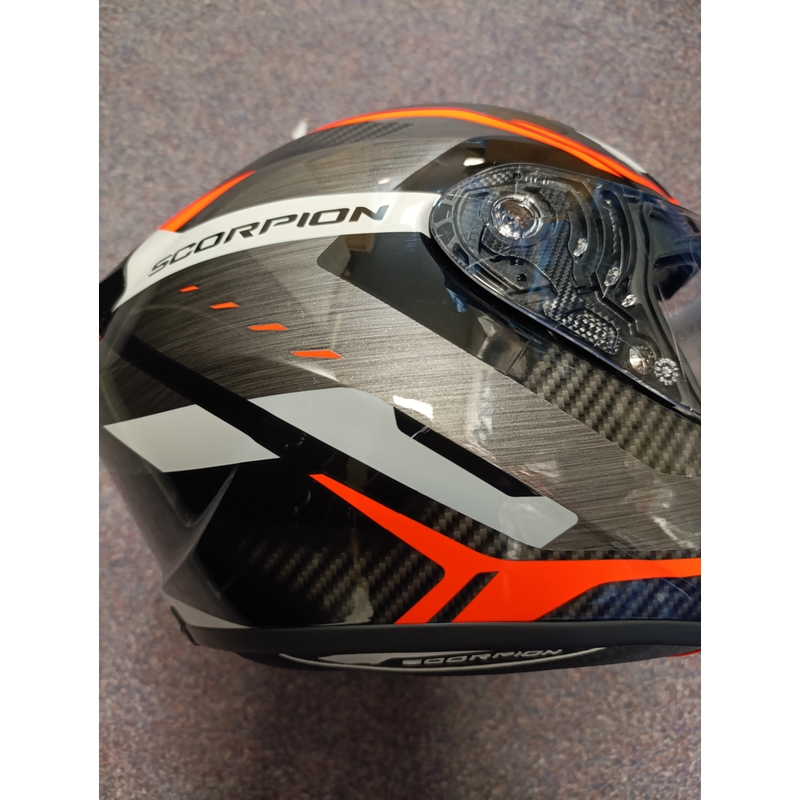 Casque moto intégral Scorpion EXO-1400 EVO II AIR ACCORD gris-rouge - qualité II