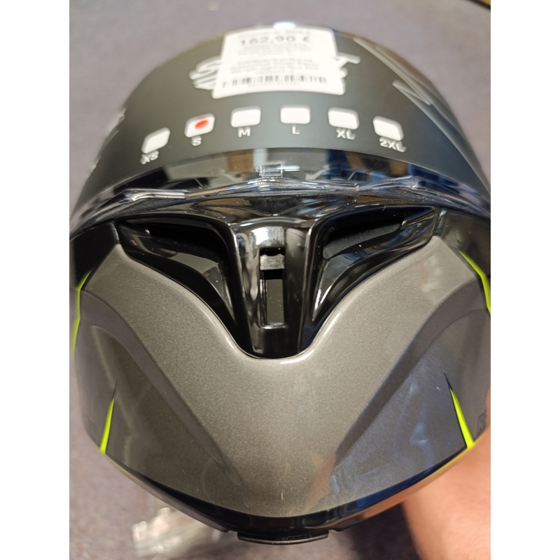 Casque moto modulable Street Racer Ranger noir-jaune fluo - grade II