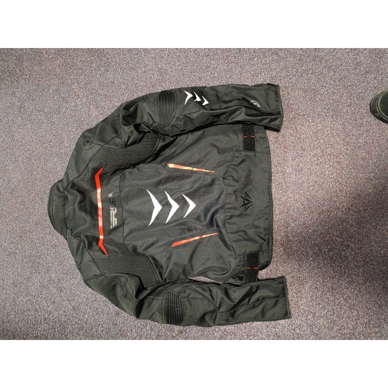 Veste moto femme RSA Runway noir-rouge - qualité II