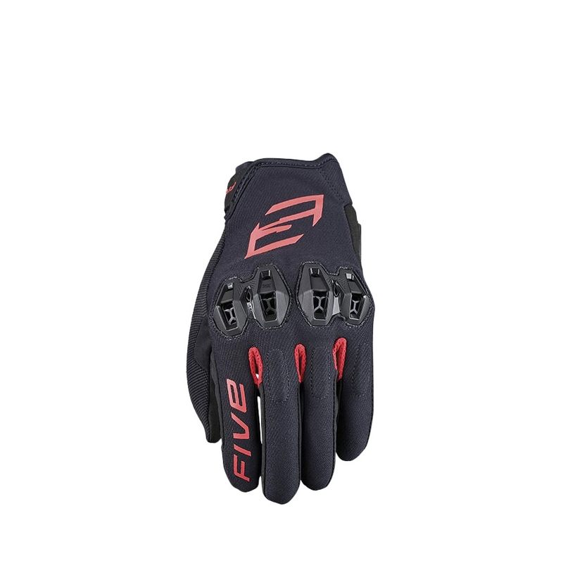 Gants moto FIVE Tricks noir-rouge