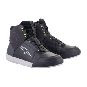 Bottes de moto Alpinestars Chrome Drystar Noir-Gris-Jaune fluo